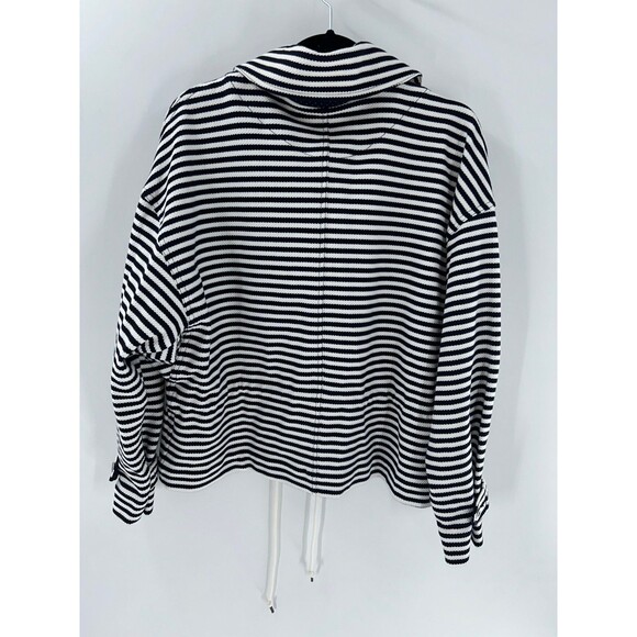 Women's Cabi Harbor Nautical Jacket in Navy Blue and White Stripes Size L - Picture 8 of 12